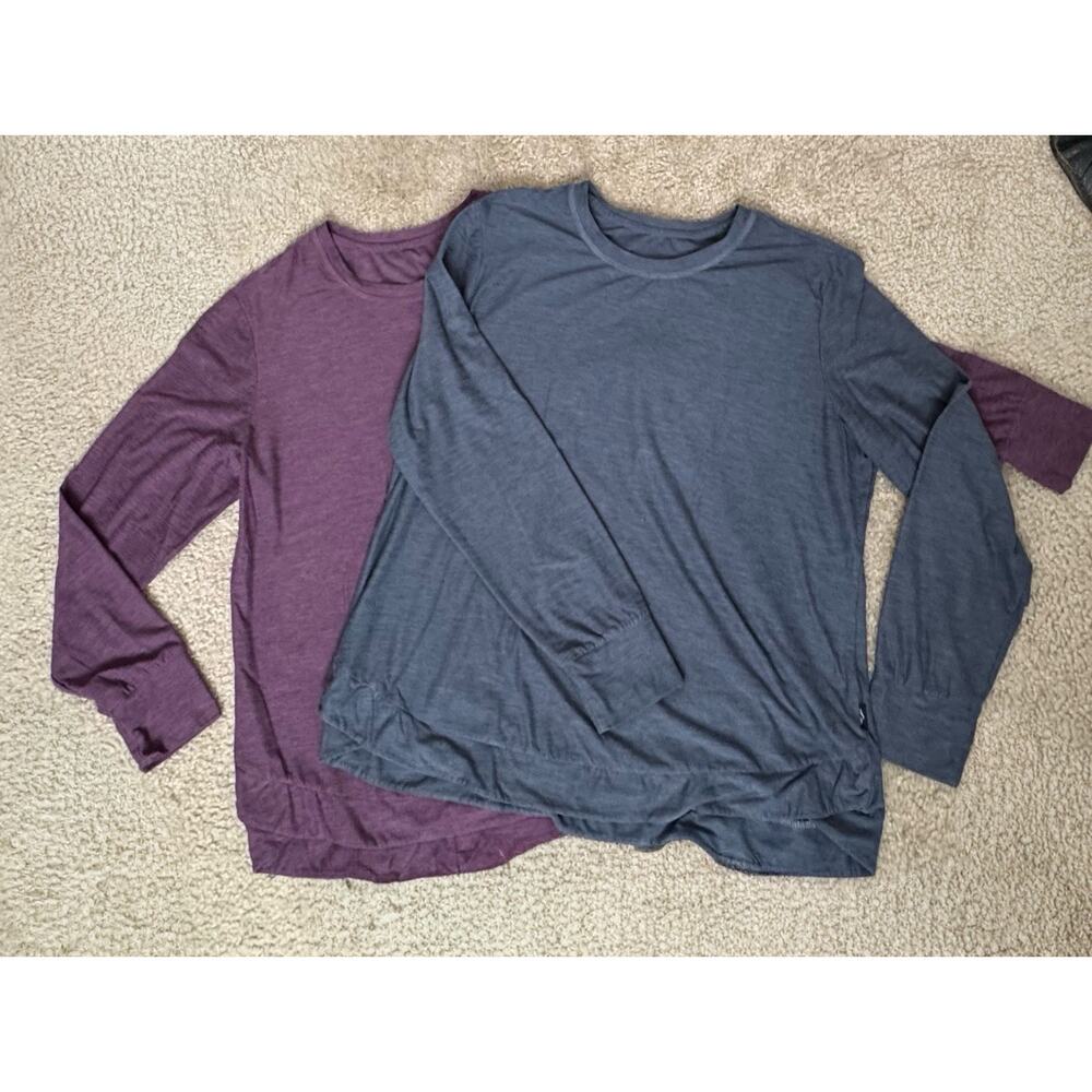 Skechers Go Walk Women’s Tunic Bundle 2 Long Sleeve Soft Stretch Top Size Large